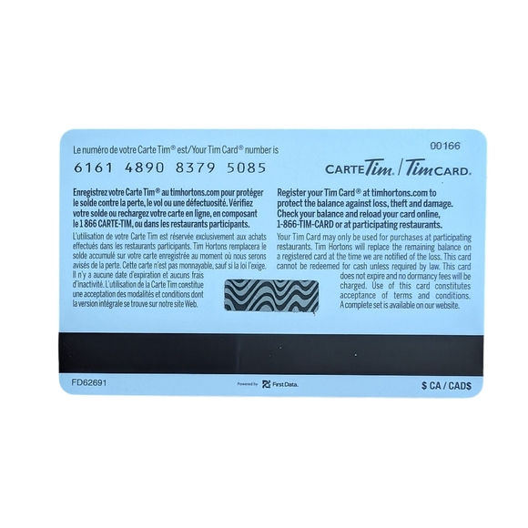 Tim Hortons Gift Card Guelph Storm OHL Hockey Team Collectible Zero Balance - Picture 2 of 2